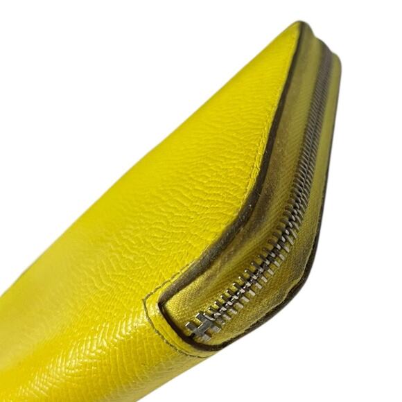 HERMES Silk-In Long Zip Around Long Wallet Epsom yellow - Picture 16 of 16
